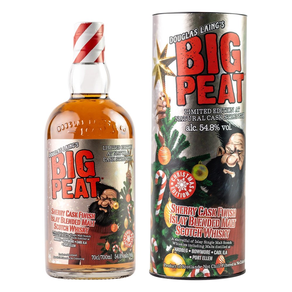 Whisky Big Peat Sherry Cask Finish Xmas W Tubie 54,8% 700 ml
