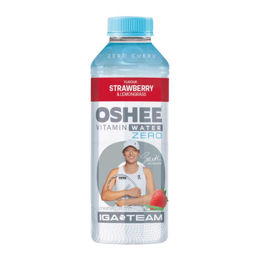 Napój OSHEE Vitamin Lemonade Truskawka Trawa cytrynowa 555 ml DRS
