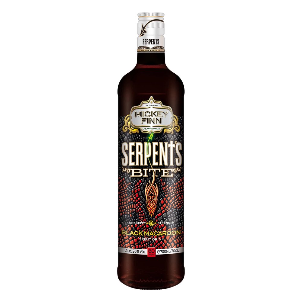 Likier Mickey Finn Serpents Bite Black Macaroon 30% 700 ml