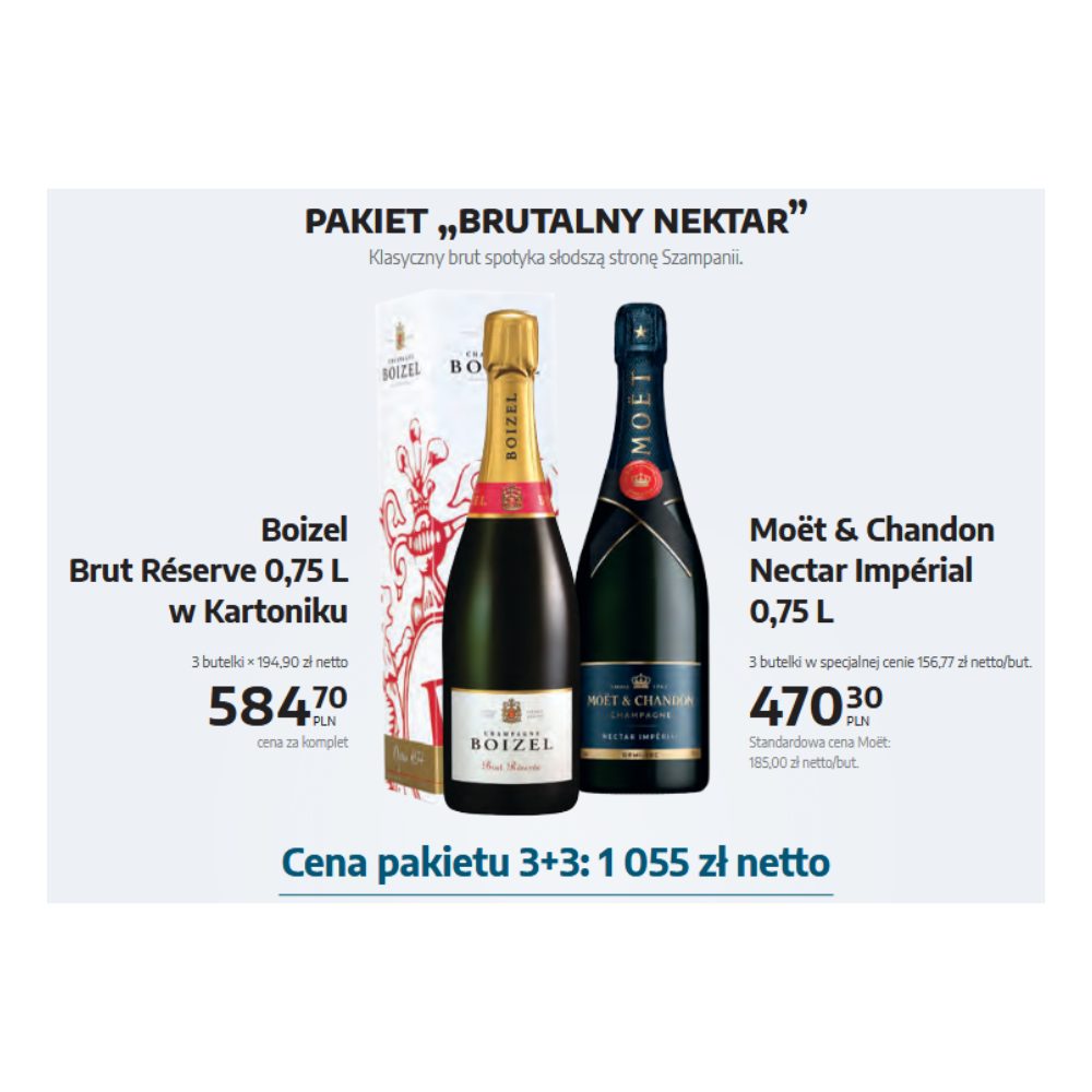 Szampan Boizel Pakiet Brutalny Nektar 6 x 750 ml