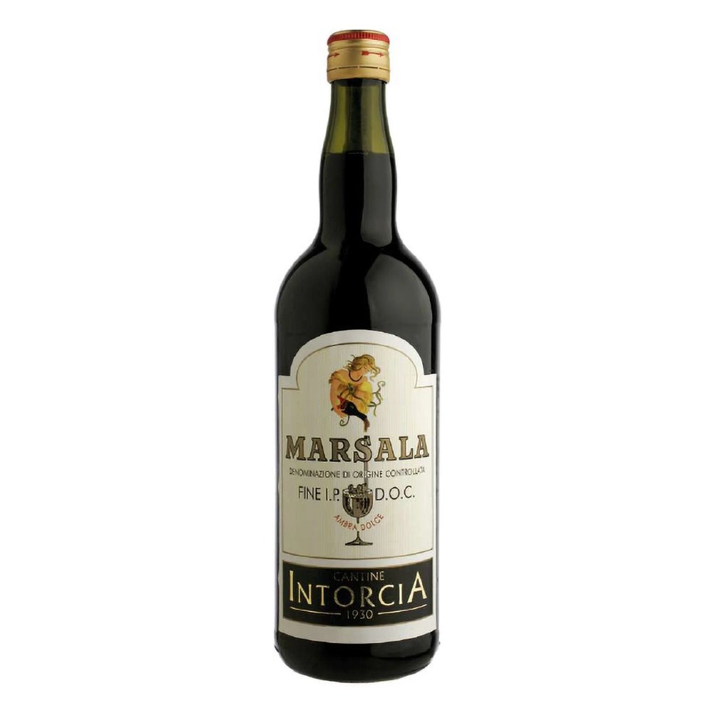 Wino Marsala Fine Sweet Intorcia 17% białe słodkie 1000 ml