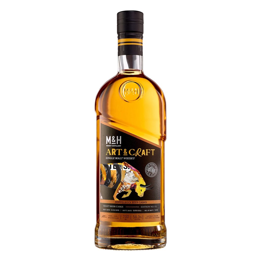 Whisky M&H Arts&crafts Beer Dopple Bock Single Malt 58,3% 700 ml