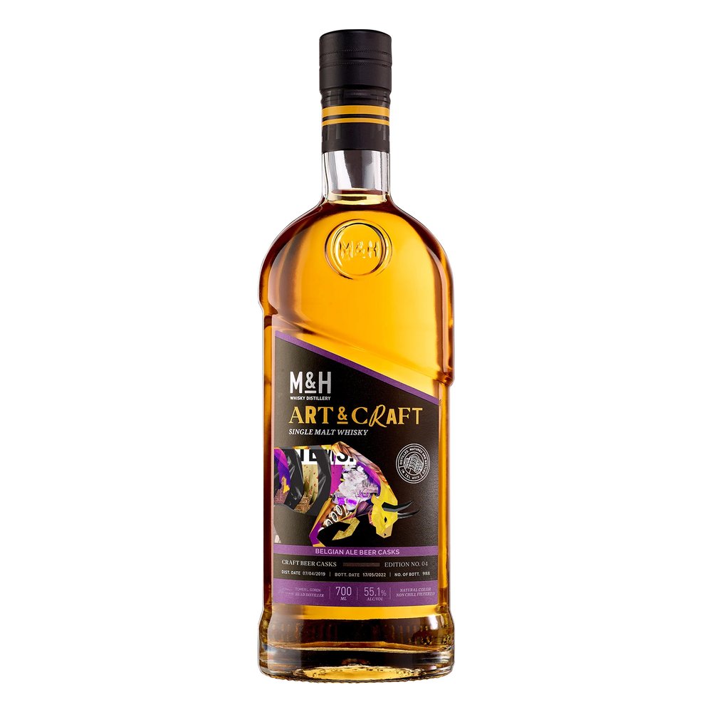 Whisky M&H Arts&crafts Beer Belgian Single Malt 55,1% 700 ml