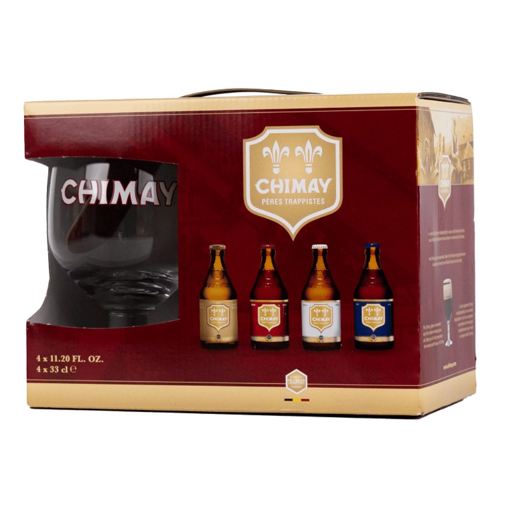 Piwo Chimay Zestaw (4x But. 0,33 L + Szkło)