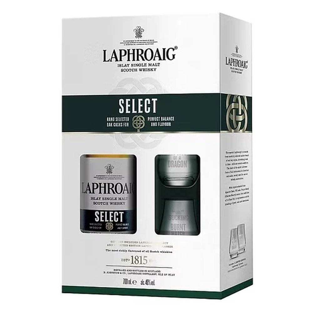 Whisky Laphroaig Select + 2 Szklanki 40% 700 ml