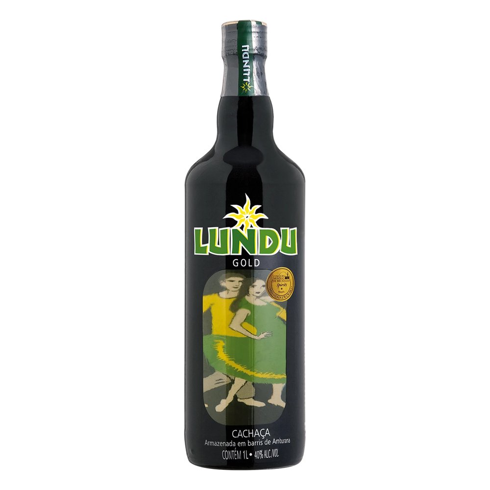 Cachaca Lundu Gold Black 40% 1000 ml