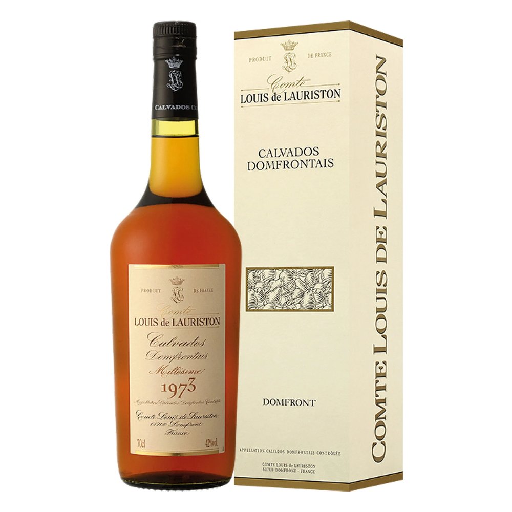 Calvados Domfrontains Lauriston 1993 42% 700 ml kartonik