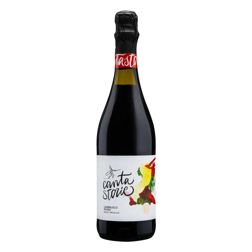 Wino Musujące Lambrusco Canta Storie Rosso Dolce 8% 750 ml