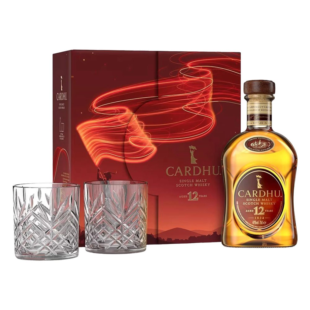 Whisky Cardhu 12YO + 2 Szklanki 40% 700 ml