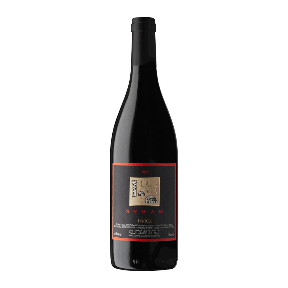 Wino Fontodi Case Via Syrah 2022 15% czerwone wytrawne 750 ml