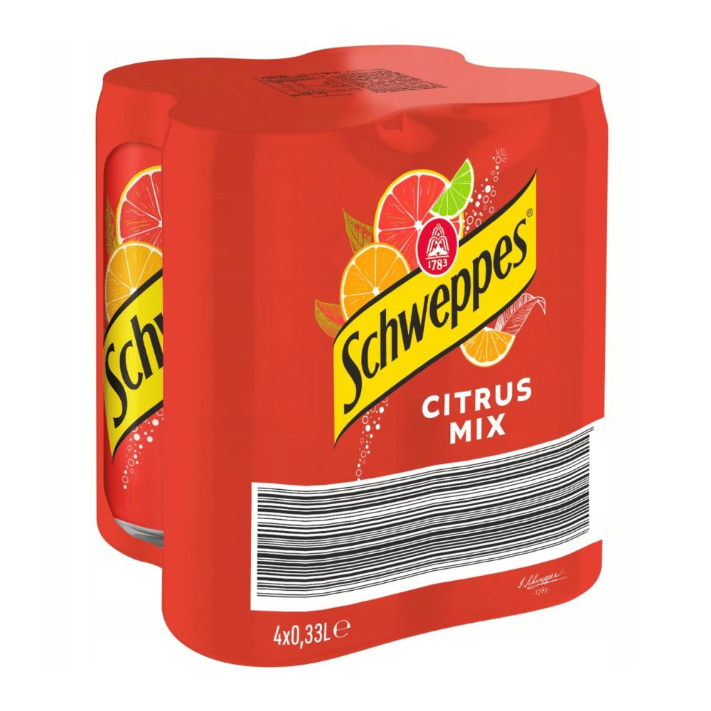 Napój Schweppes Citrus Mix 330 ml 4-pak puszka DRS