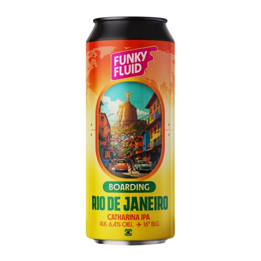 Piwo Funky Fluid Boarding Rio De Janeiro Catharina IPA 6,4% 500 ml puszka