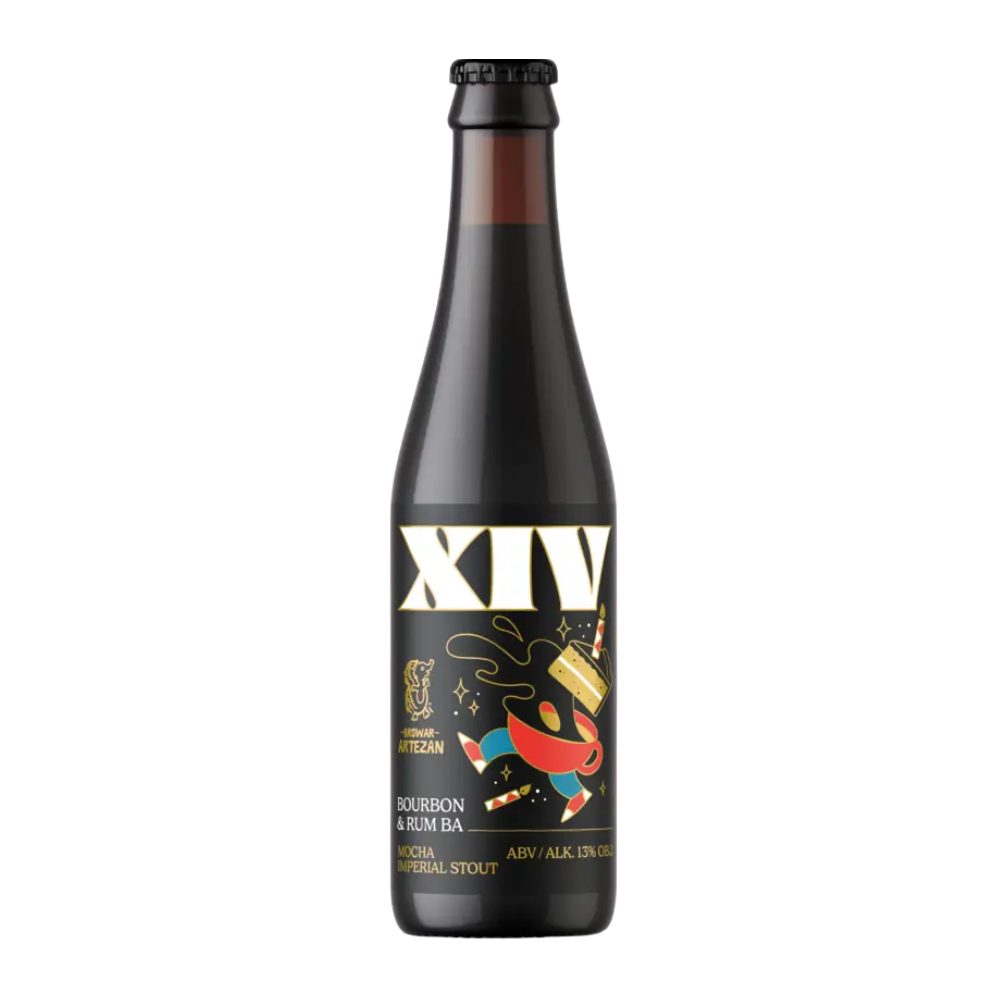 Piwo Artezan XIV Mocha Imperial Stout Bourbon&Rum Barrel Aged 13% 500 ml