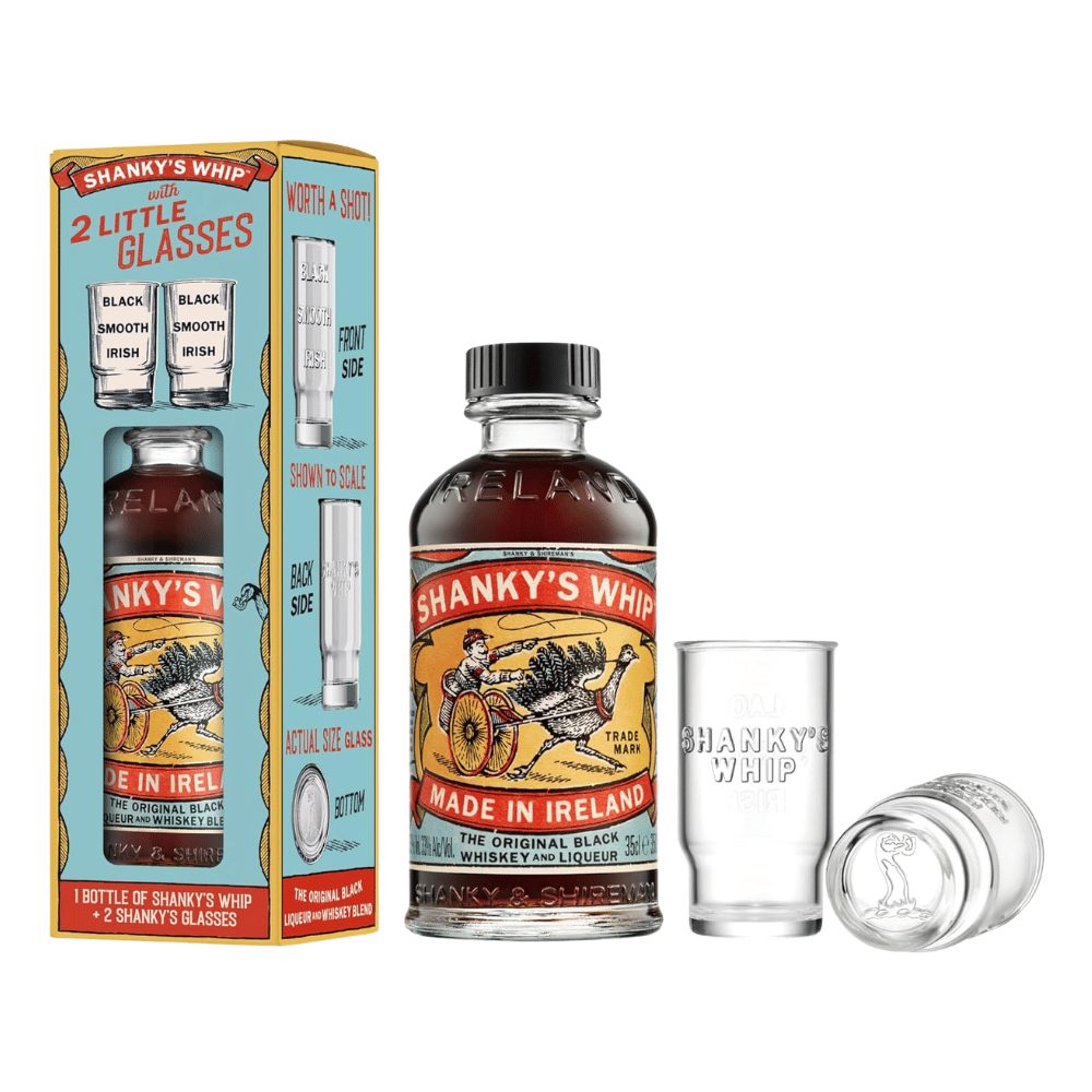 Likier Shanky's Whip 33% 350 ml + 2 kieliszki