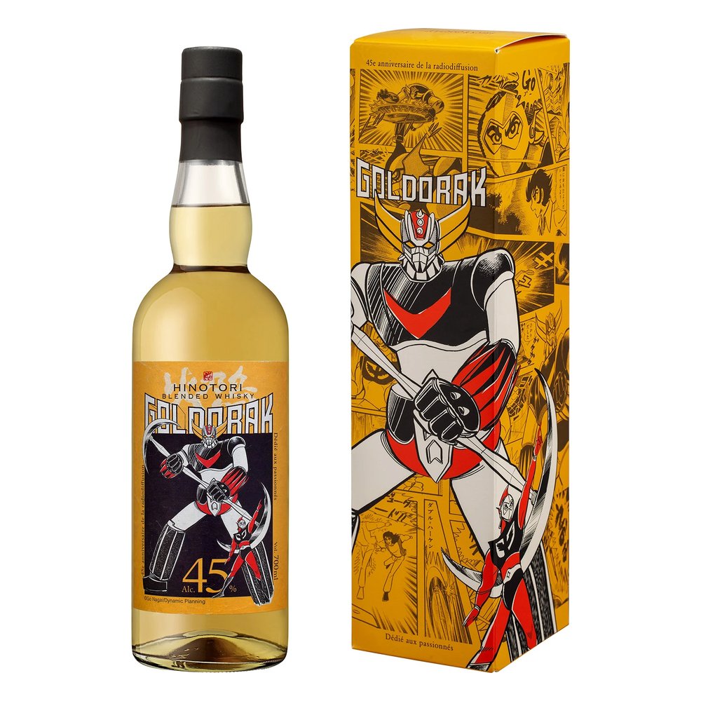 Whisky Hinotori Goldorak Yellow Blended 45% 700 ml Kartonik