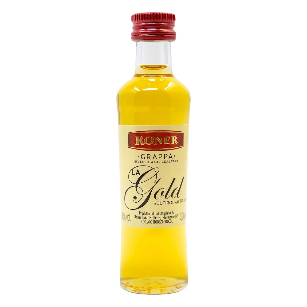 Grappa Roner Gold Mignon Mini 42% 40 ml