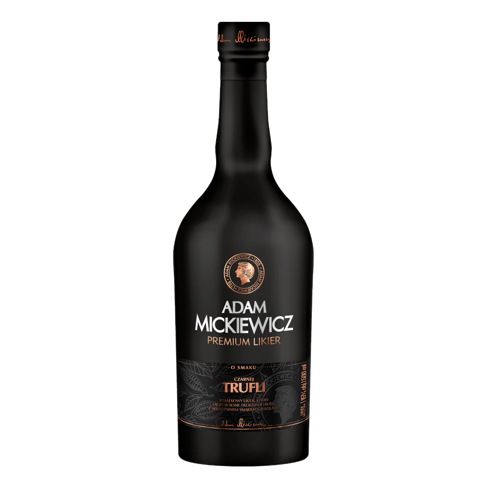Likier Adam Mickiewicz Czarna Trufla 15% 500 ml kartonik