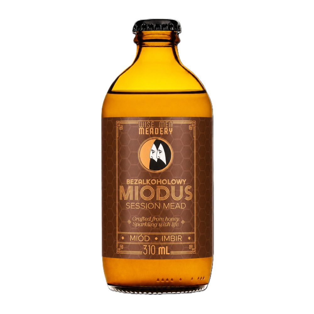 Miód sesyjny Wise Men Meadery Miodus z imbirem 0,5% 310 ml
