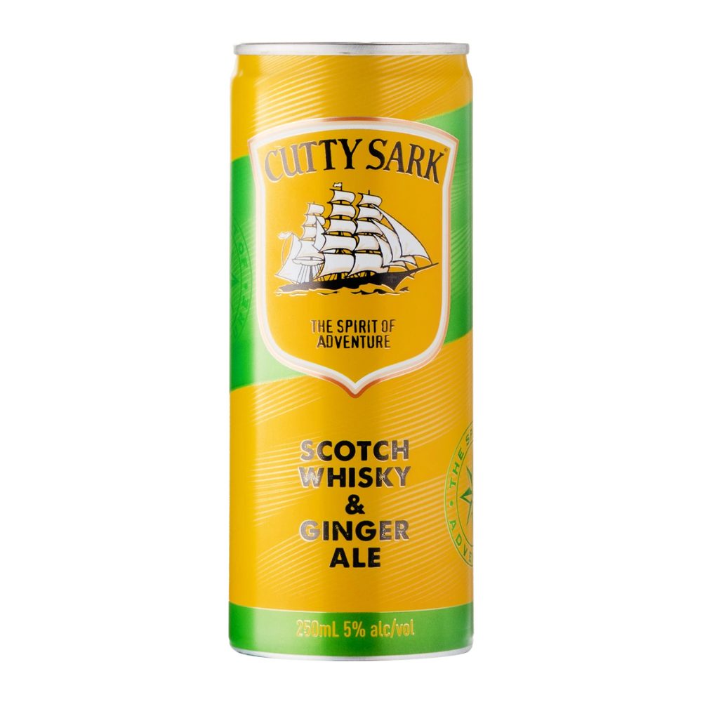RTD Cutty Sark & Ginger Ale 5% 250 ml puszka