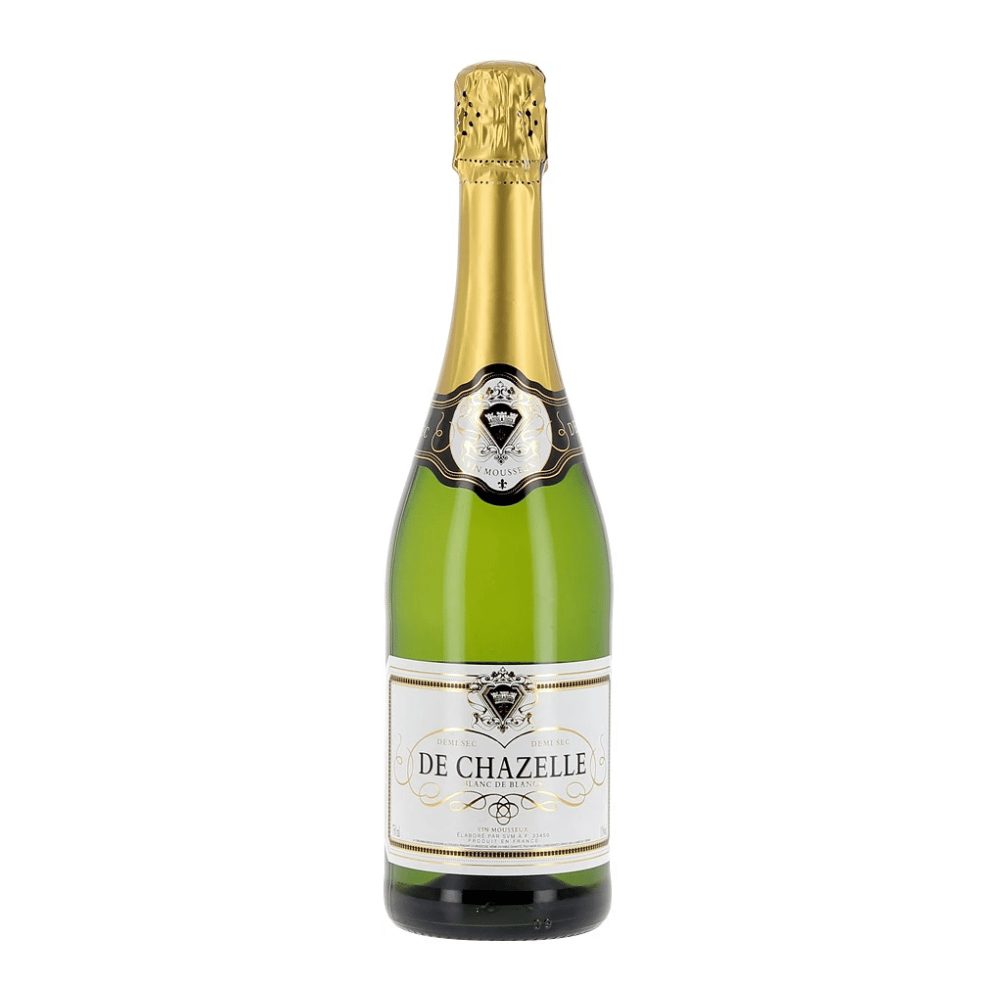 Wino musujące De Chazelle Demi Sec Blanc 11% białe półwytrawne 750 ml