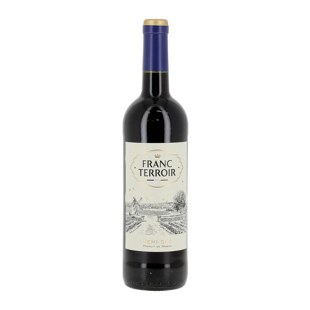 WIno Franc Terroir Rouge Demi Sec 12% czerwone półwytrawne 750 ml