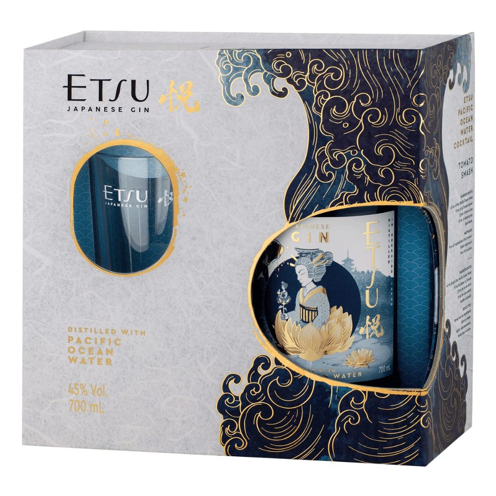 Gin Etsu Pacific Ocean 45% 700 ml + szklanka