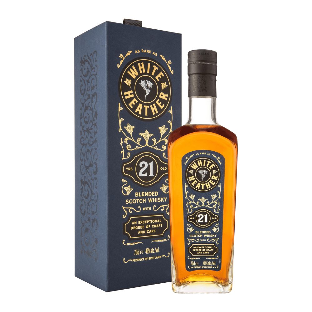 Whisky White Heather Blended 21YO 48% 700 ml kartonik