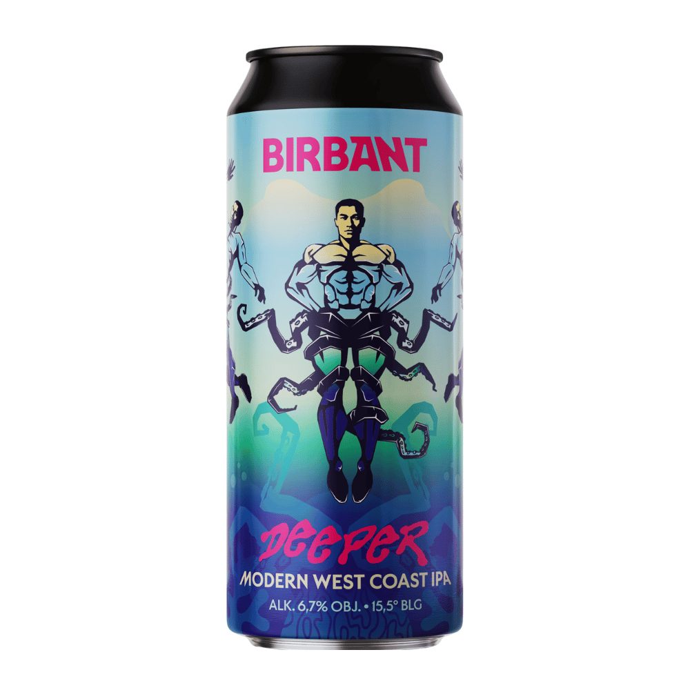 Piwo Birbant Deeper Modern West Coast IPA 6,7% 500 ml puszka DRS