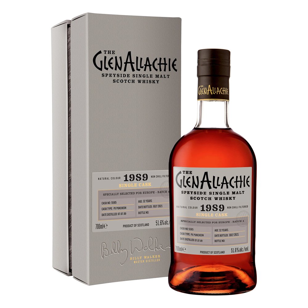 Whisky GlenAllachie 1989 Cask 5585 51,6% 700 ml kartonik