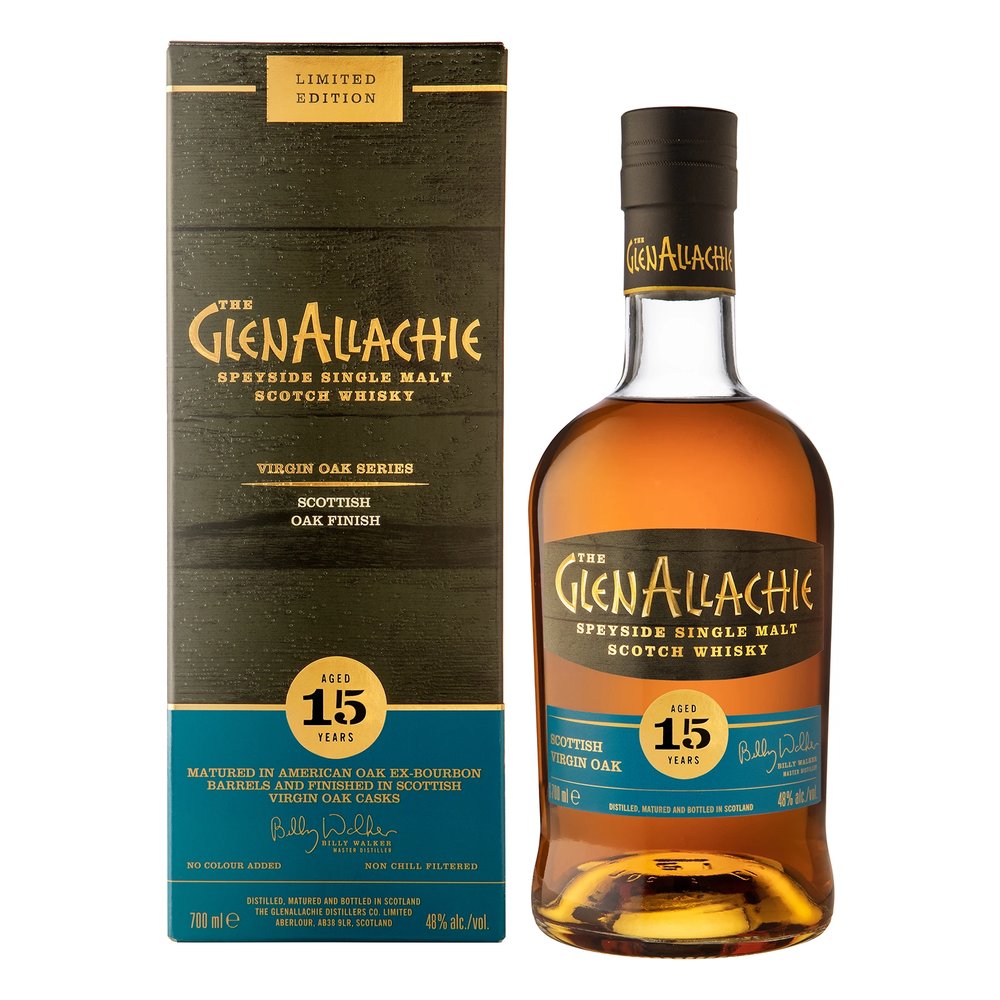 Whisky GlenAllachie 15YO Virgin Oak Scottish 48% 700 ml Kartonik