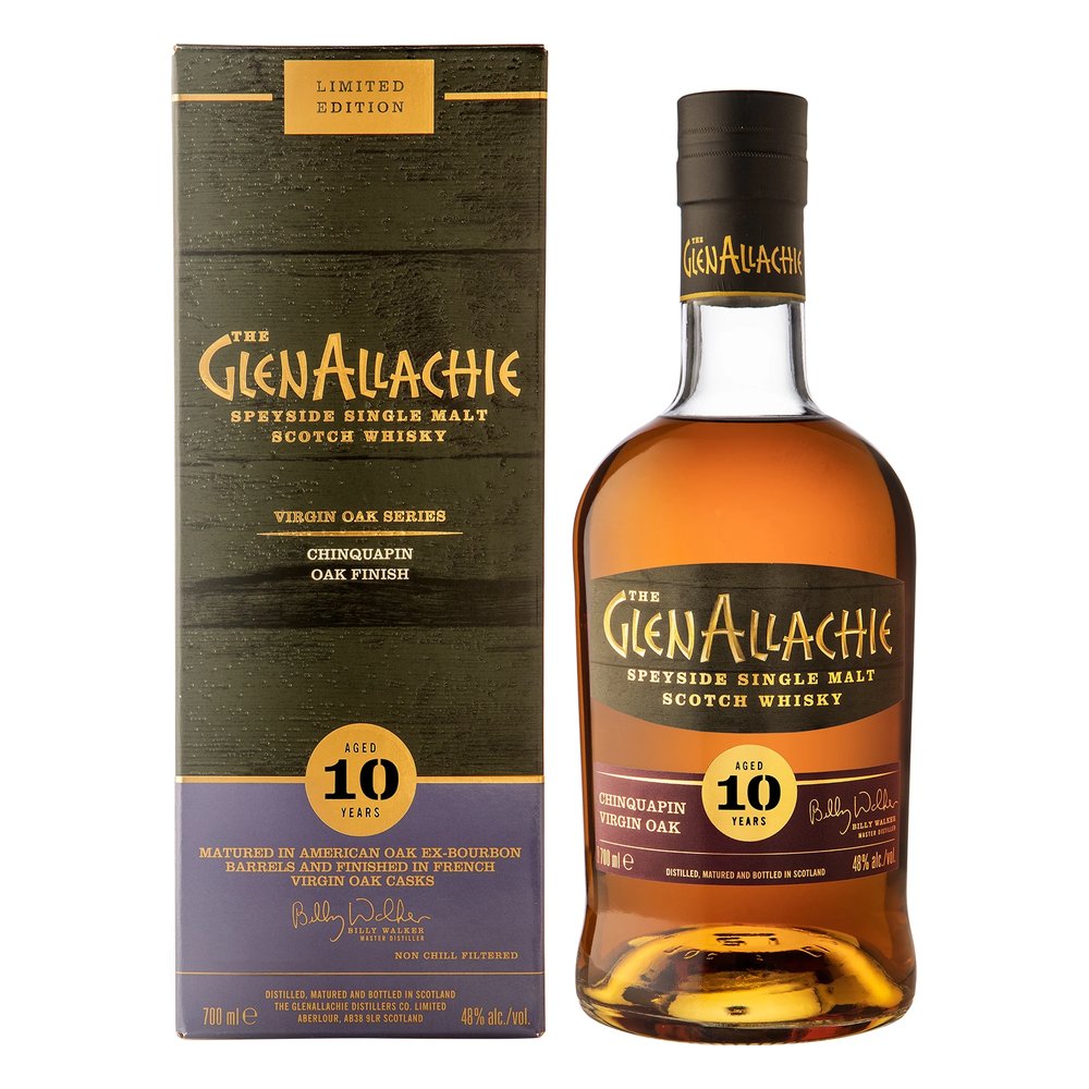 Whisky GlenAllachie 10YO Virgin Oak Chinquapin 48% 700 ml kartonik