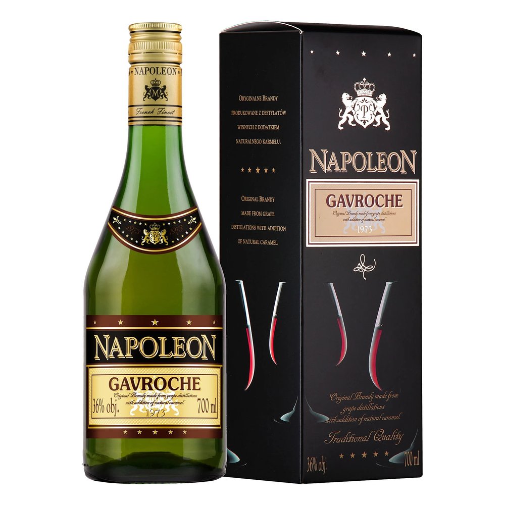 Brandy Napoleon Gavroche 36% 700 ml kartonik