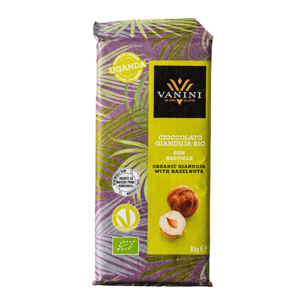 Czekolada Vanini Orgnic Gianduia Uganda 85 g