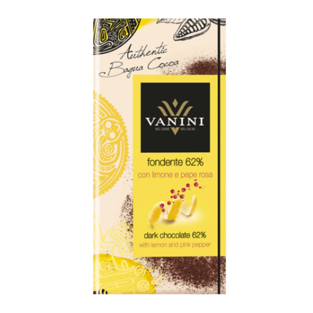 Czekolada Vanini Dark Lemon & Pink Pepper 85 g