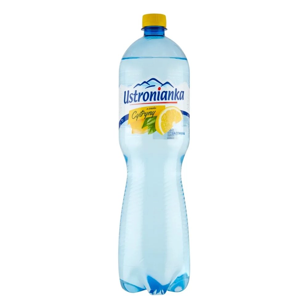 Woda gazowana Ustronianka Cytryna Gaz 1500 ml
