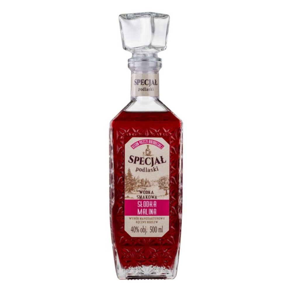 Wódka Specjał Podlaski Słodka Malina 40% 500 ml