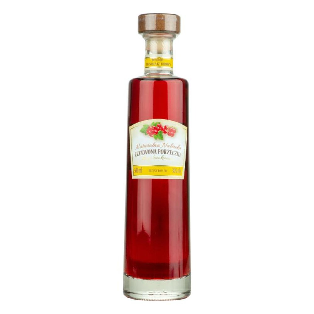 Nalewka Naturalna Na Owocach Czerwonej Porzeczki 30% 500 ml