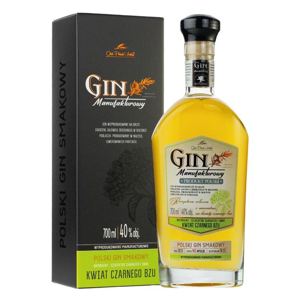 Gin Manufakturowy Kwiat Czarnego Bzu 2023 40% 700 ml Kartonik