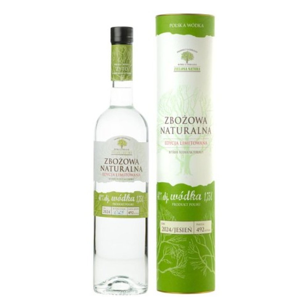 Wódka Zielona Natura Zbożowa 40% 1750 ml Tuba
