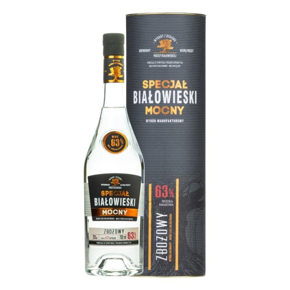 Wódka Specjał Białowieski Mocny Zbożowy 63% 500 ml