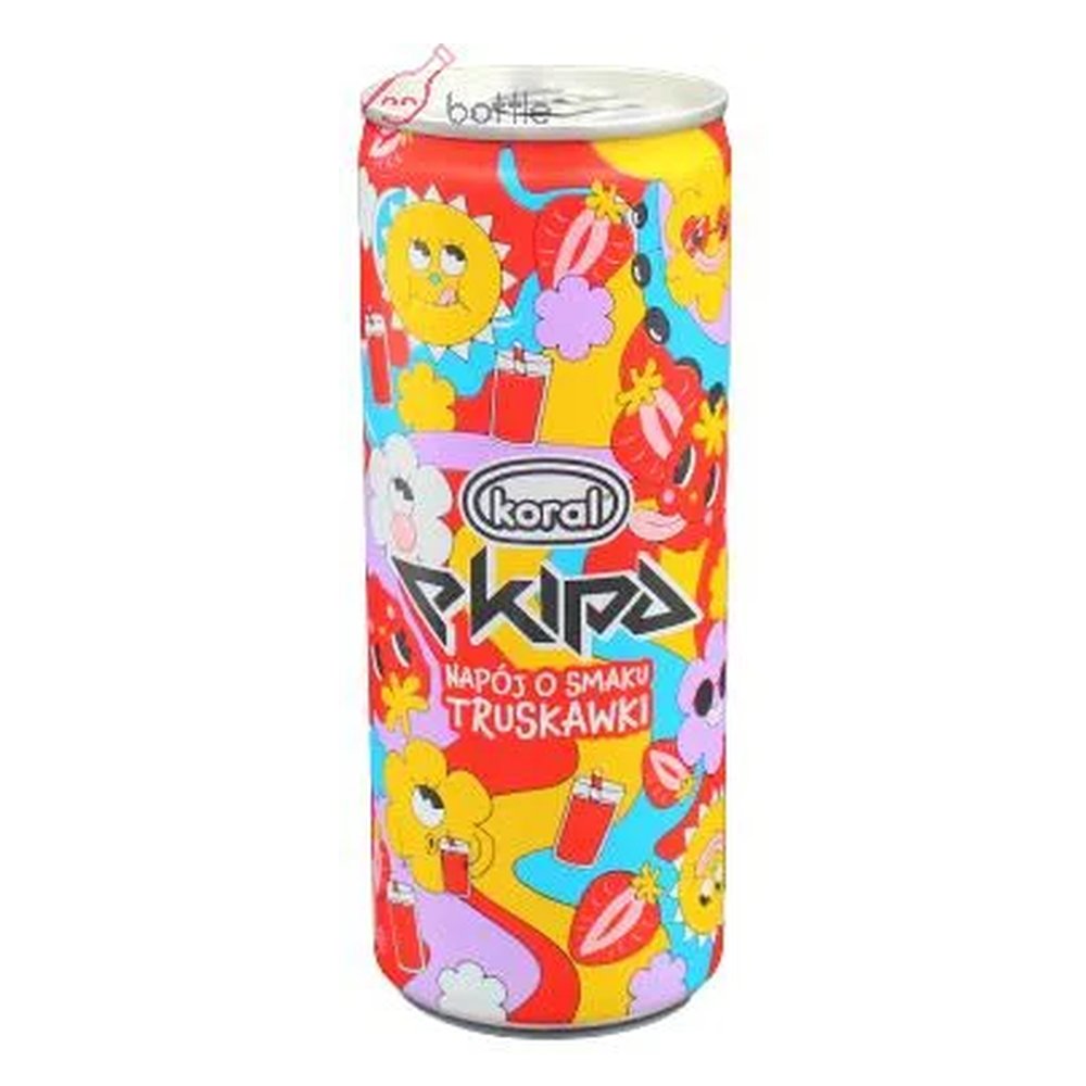 Napój Ekipa Truskawkowy Gaz 250 ml puszka