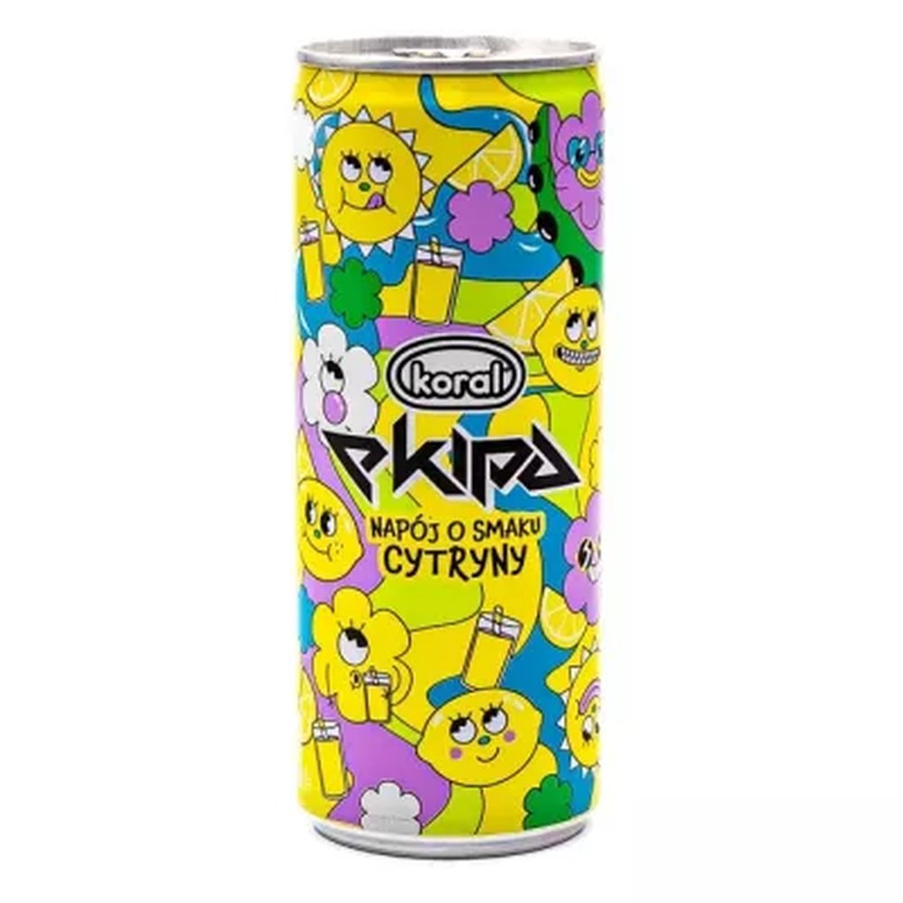 Napój Ekipa Cytynowy Gaz 250 ml puszka