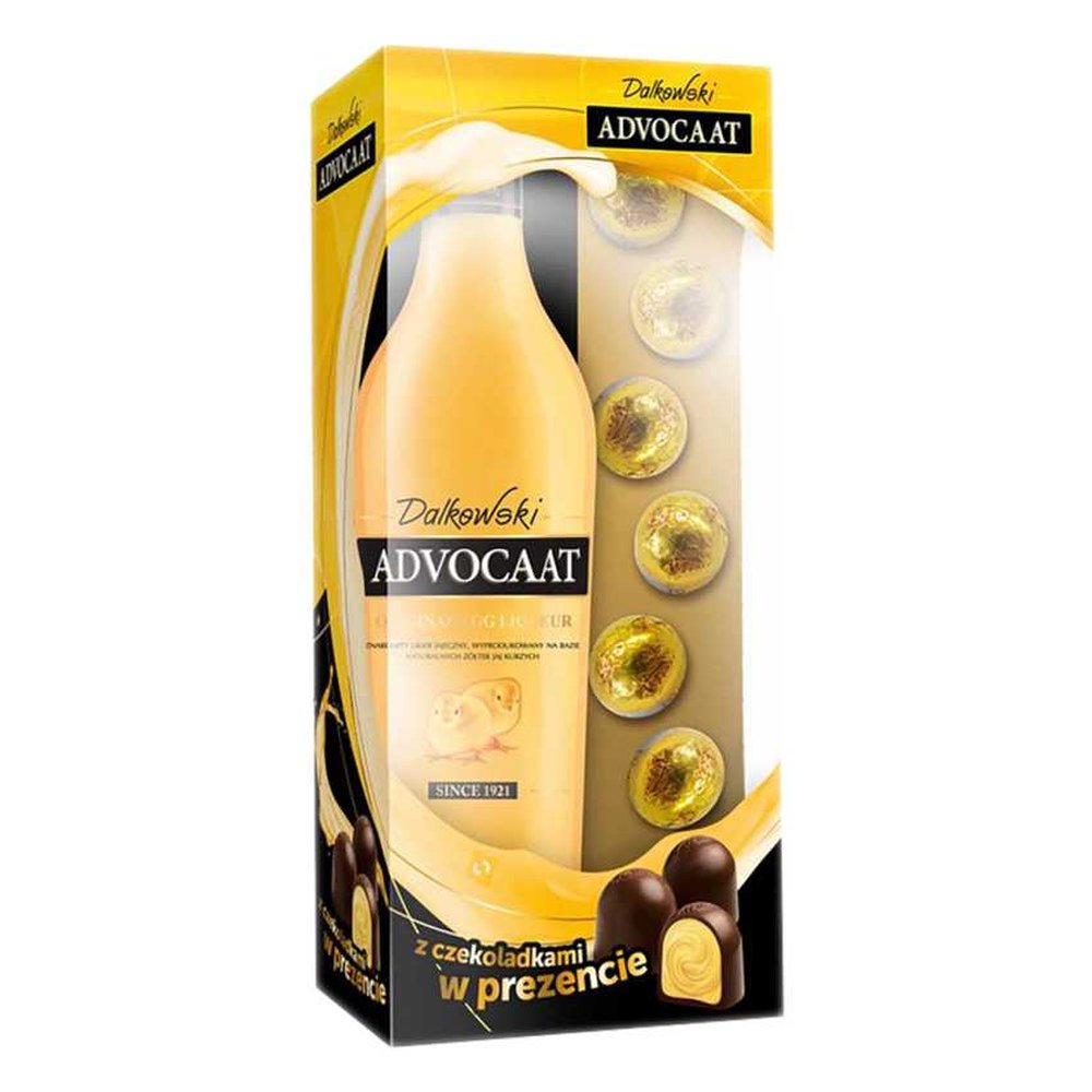 Likier Advocaat Dalkowski + czekoladki 16% 500 ml