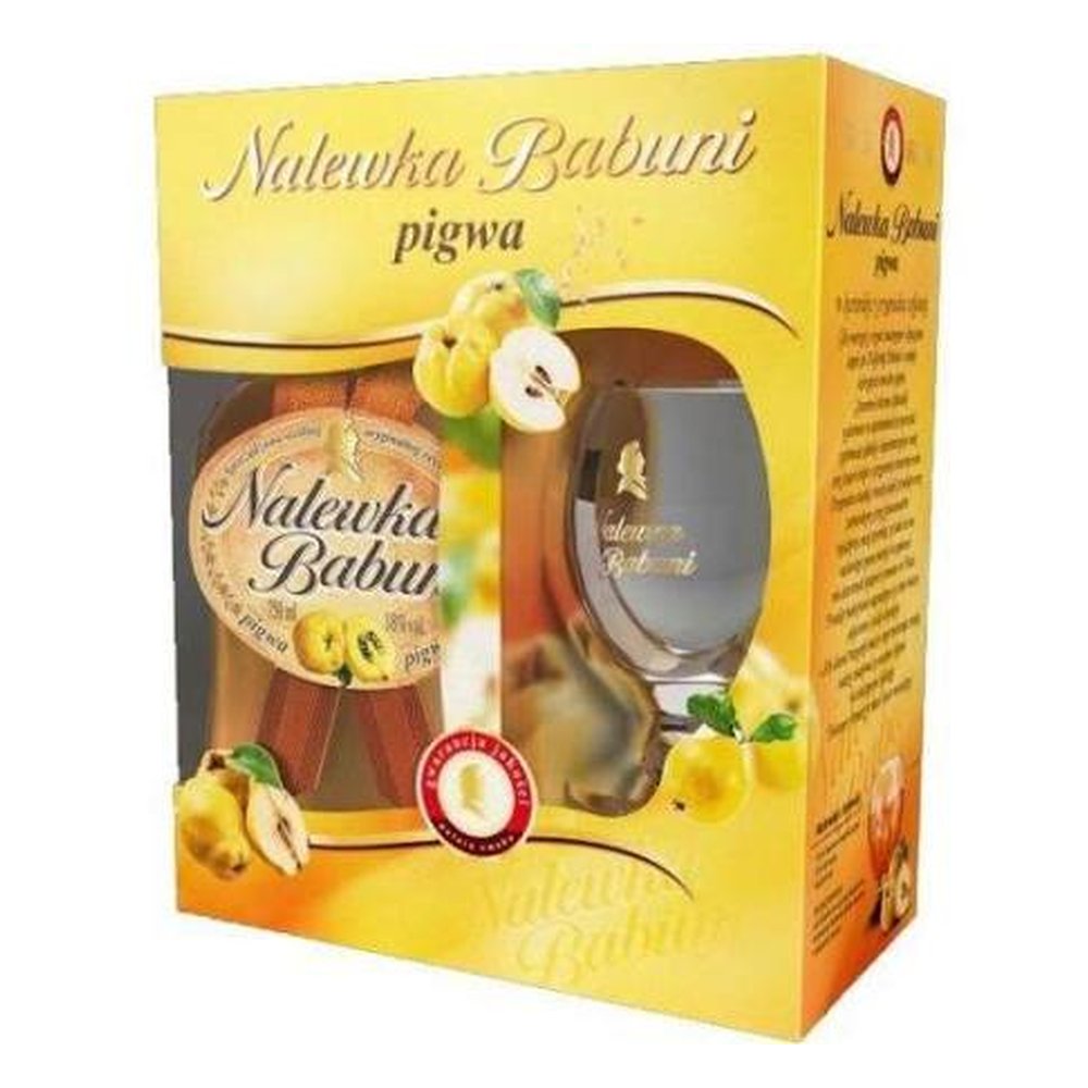 Babuni Pigwa + szklanka 18% 750 ml