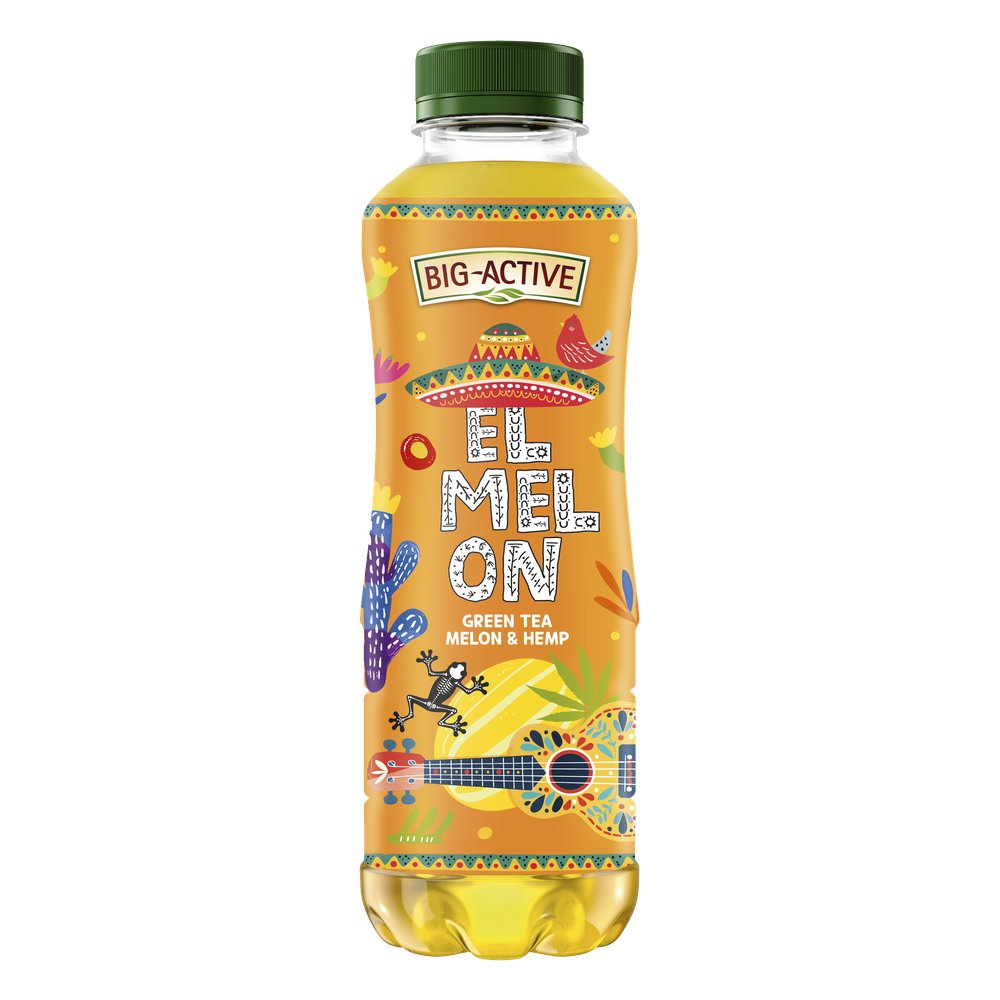 Napój Ice Tea Big Active Herbata Zielona Melon Pet 500 ml
