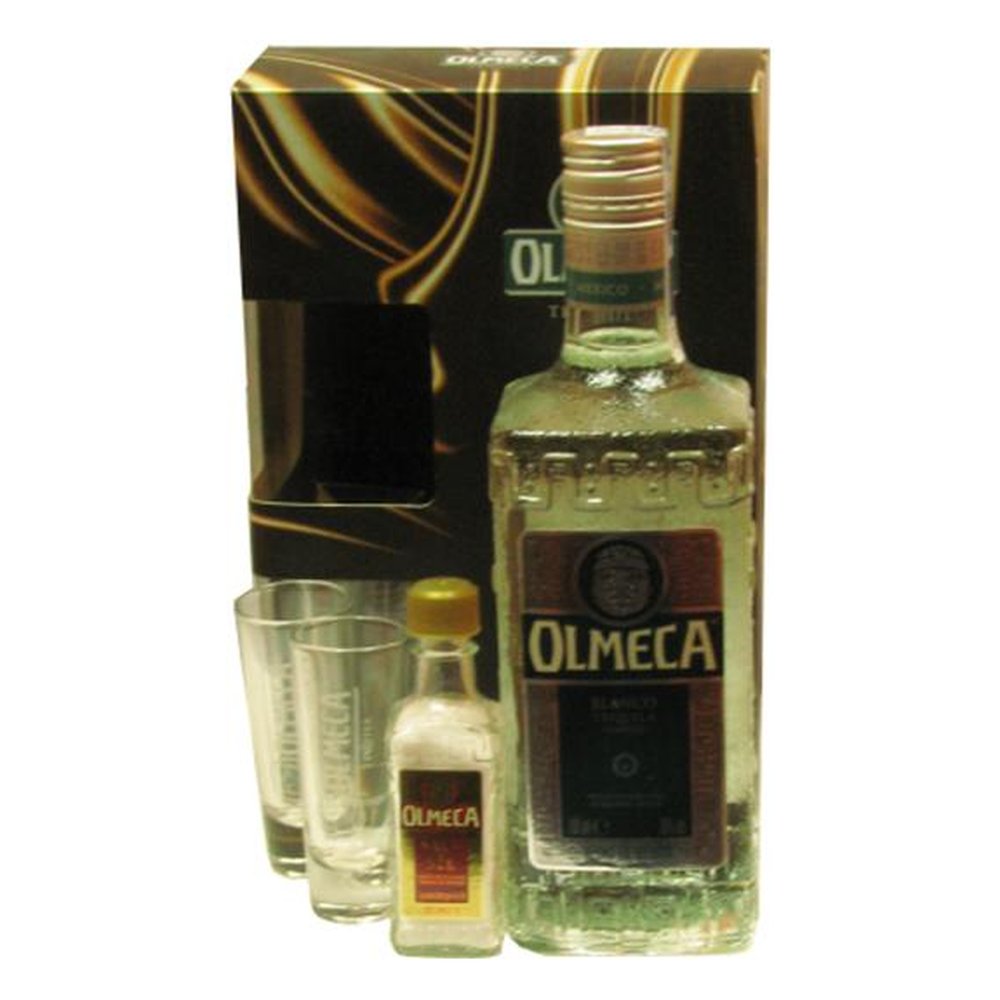 Tequila Olmeca Blanco +2 Kieliszek, Solniczka 38% 700 ml