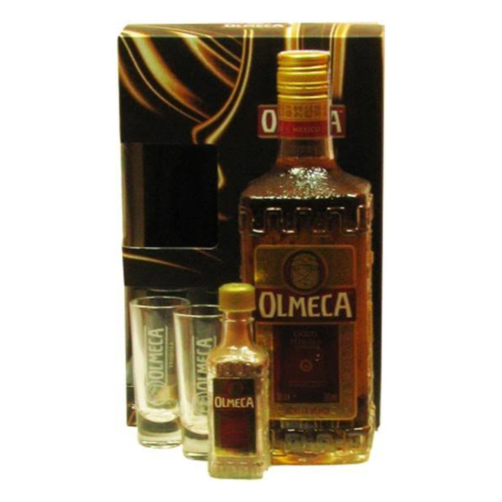 Tequila Olmeca Gold +2 Kieliszeki, Cynamon 38% 700 ml