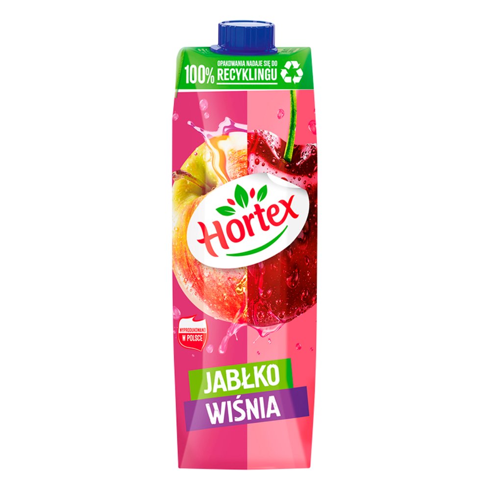 Napój Hortex Sok Jabłko Wiśnia 1000 ml