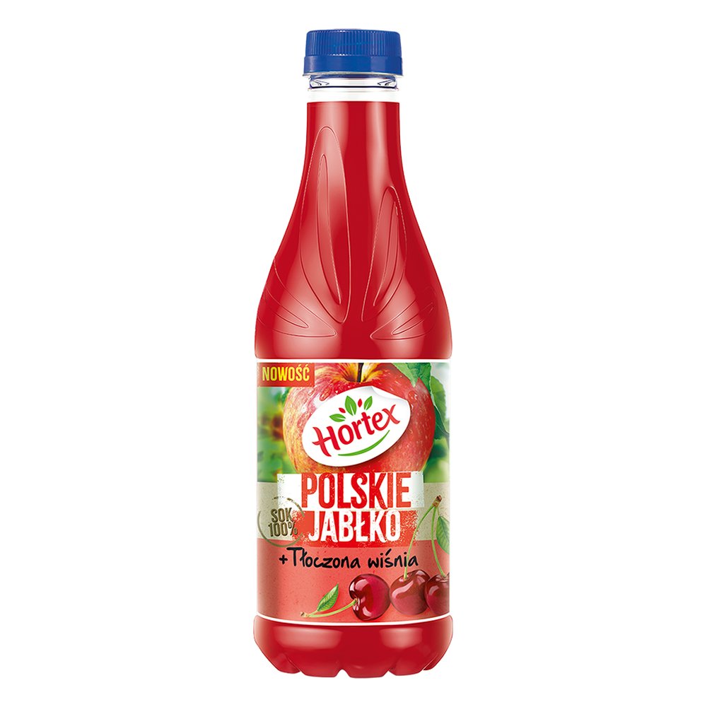 Napój Hortex Sok Tłoczony Jabłko Wiśnia Pet 1000 ml