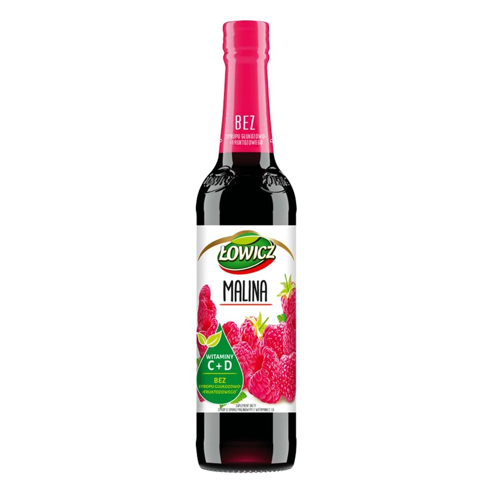 Syrop Łowicz Malinowy 440 ml